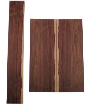 Back & Sides Caribbean Rosewood with sap. AA, Western size - FSC®100%